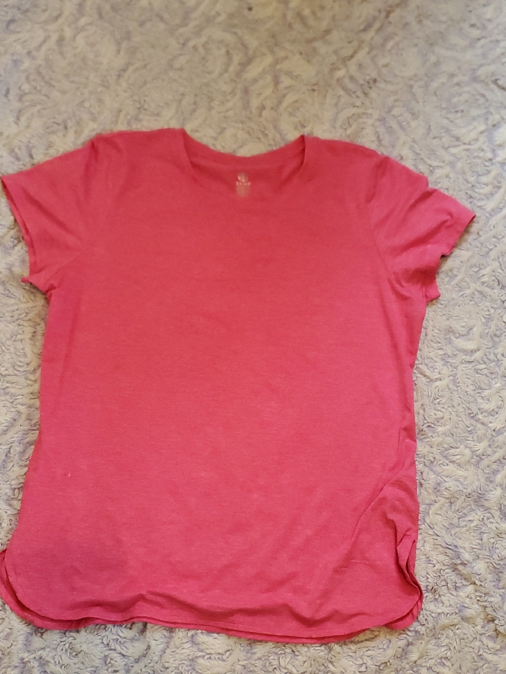 GAIAM Coral Pink Short Sleeve Crewneck Tee